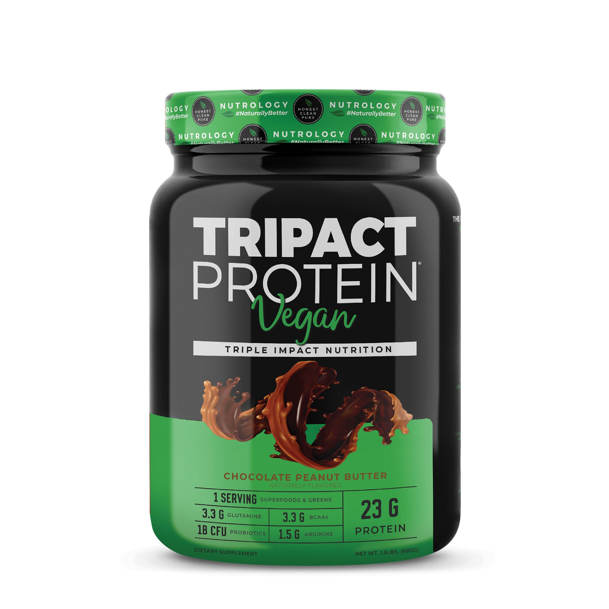 Tripact Vegan Protein - Chocolate Peanut Butter (20 Servings)  | GNC